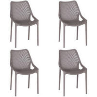 GARTENSTUHL-SET Taupe  - Taupe, Basics, Kunststoff (60/81/50cm) - Siena Garden