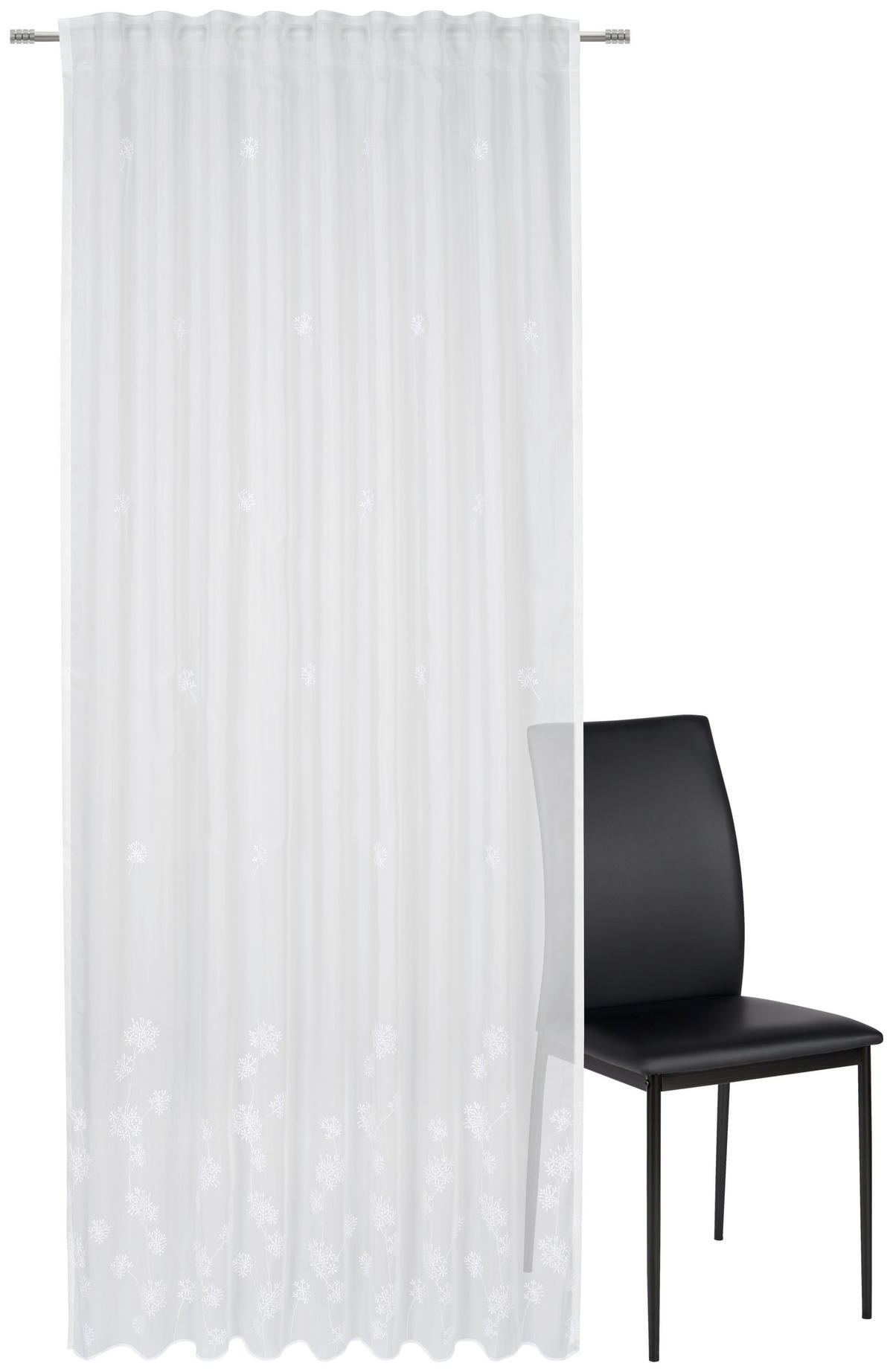 FERTIGVORHANG transparent  - Weiss, Konventionell, Textil (135/245cm) - Esposa