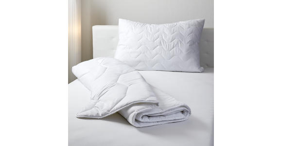 Steppdecke Aloe Vera 140x200 cm - Weiß, KONVENTIONELL, Textil (140/200cm) - Primatex