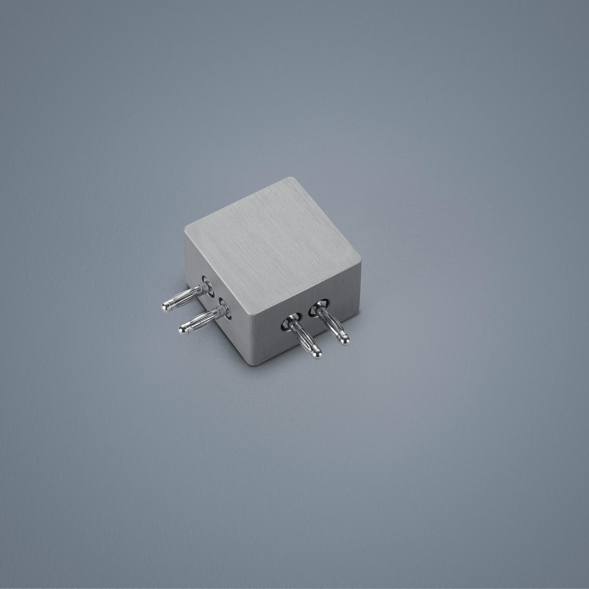 DECKENLEUCHTE 4,5/4,5/3 cm   - Nickelfarben, Basics, Metall (4,5/4,5/3cm) - Helestra