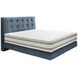 BOXSPRINGBETT 160/200 cm  in Blau  - Blau, KONVENTIONELL, Holz/Textil (160/200cm) - Dieter Knoll