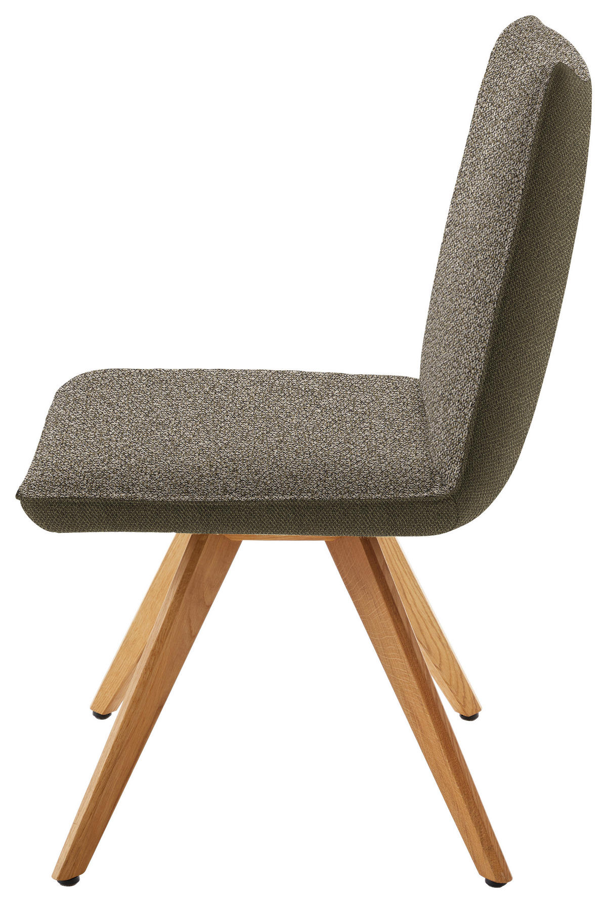 STUHL  in Flachgewebe  - Eichefarben/Olivgrün, Design, Holz/Textil (48/91/63cm) - Koinor