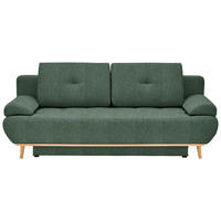 BÄDDSOFFA i flatväv grön  - beige/grön, Design, trä/textil (200/71/95cm) - Livetastic