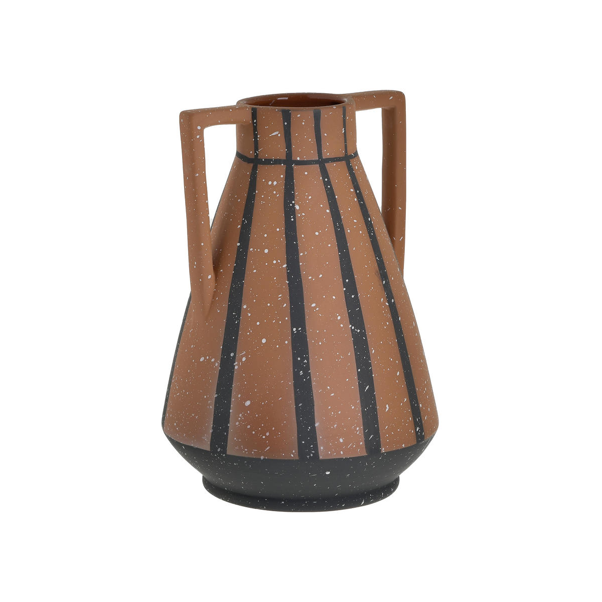 VASE 22 cm  - Dunkelrot, Trend, Keramik (15/15/22cm)