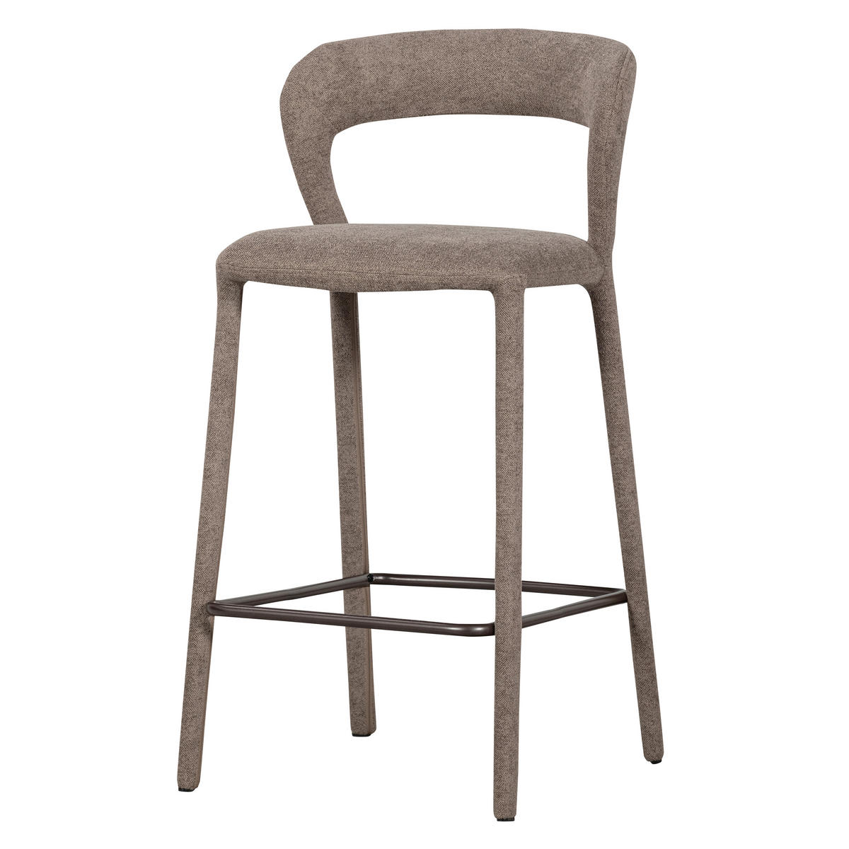 BARHOCKER in Textil Taupe  - Taupe, MODERN, Textil (48/95/52cm) - Livetastic