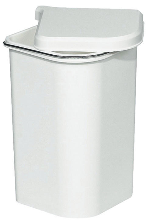 EINBAUABFALLSAMMLER 5 l  Kunststoff  - Weiß, Basics, Kunststoff (17,5/30-41,2/17,5cm) - HKT