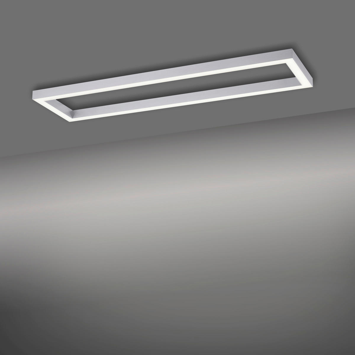 LED-DECKENLEUCHTE PURE-LINES   - Alufarben, Design, Kunststoff/Metall (110/30cm) - Neuhaus PURE