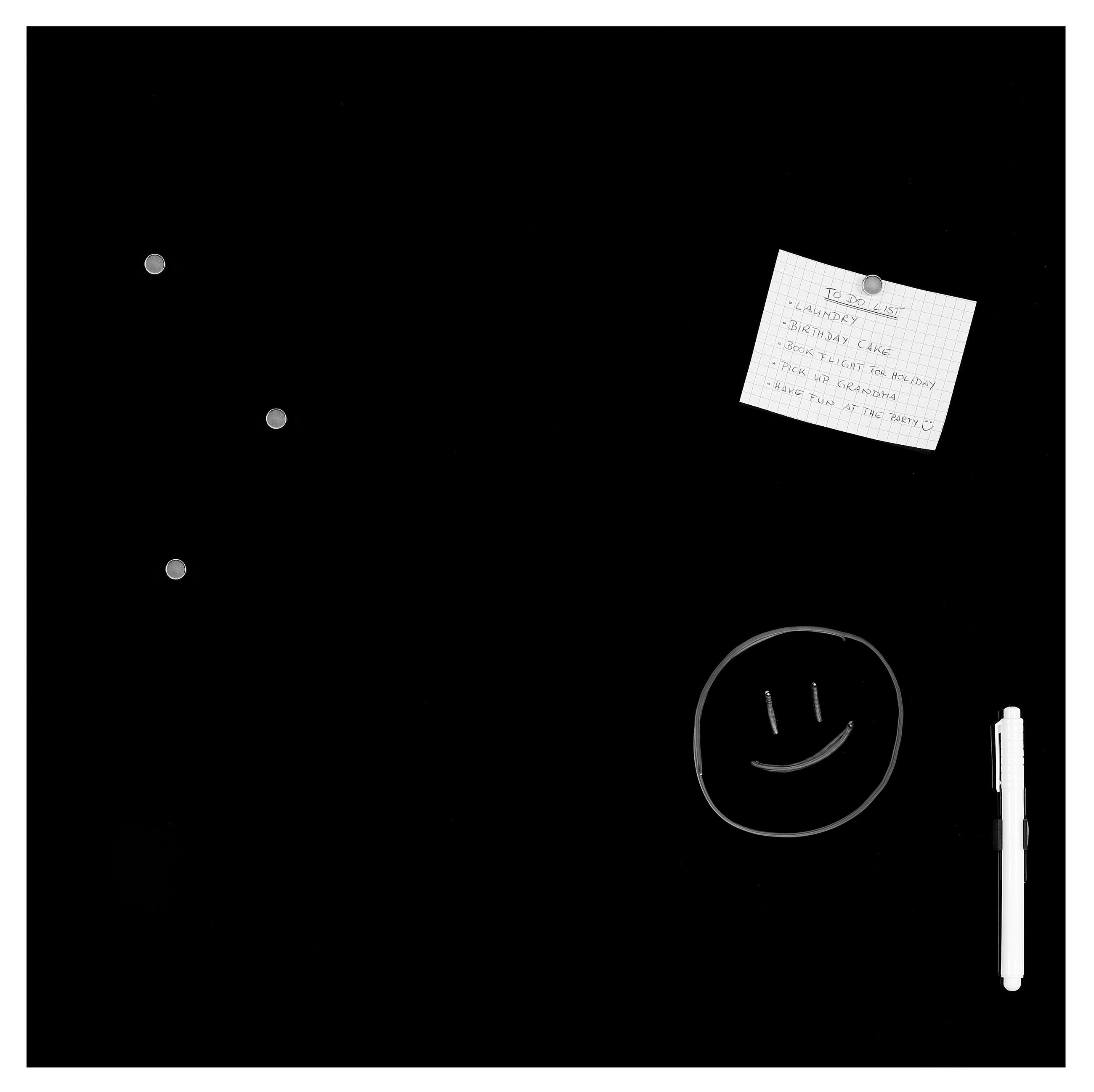 MAGNETTAFEL - Basics, Glas (50/50cm) - Euroart