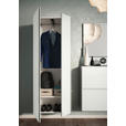 GARDEROBENSCHRANK Gardasee in 60/165/33 cm - Weiß, Design, Holzwerkstoff (60/165/33cm) - Moderano