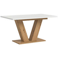 AUSZIEHTISCH in Holzwerkstoff  - Weiß/Eiche Artisan, Trend, Holzwerkstoff (150-190/76/90cm)