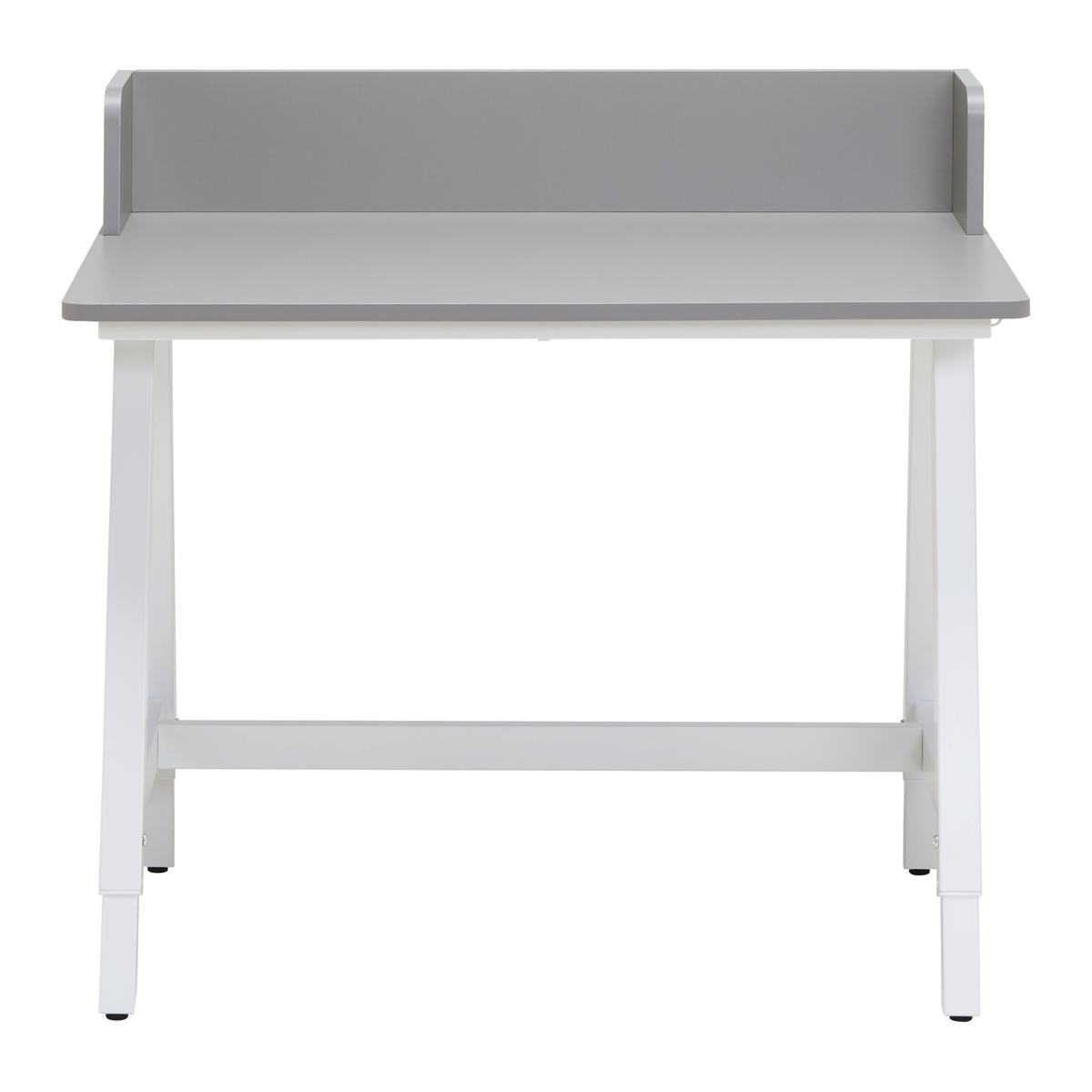 PISAĆI STOL  siva, bijela  metal  - bijela/siva, Moderno, drvni materijal/metal (80/54-85/60cm)