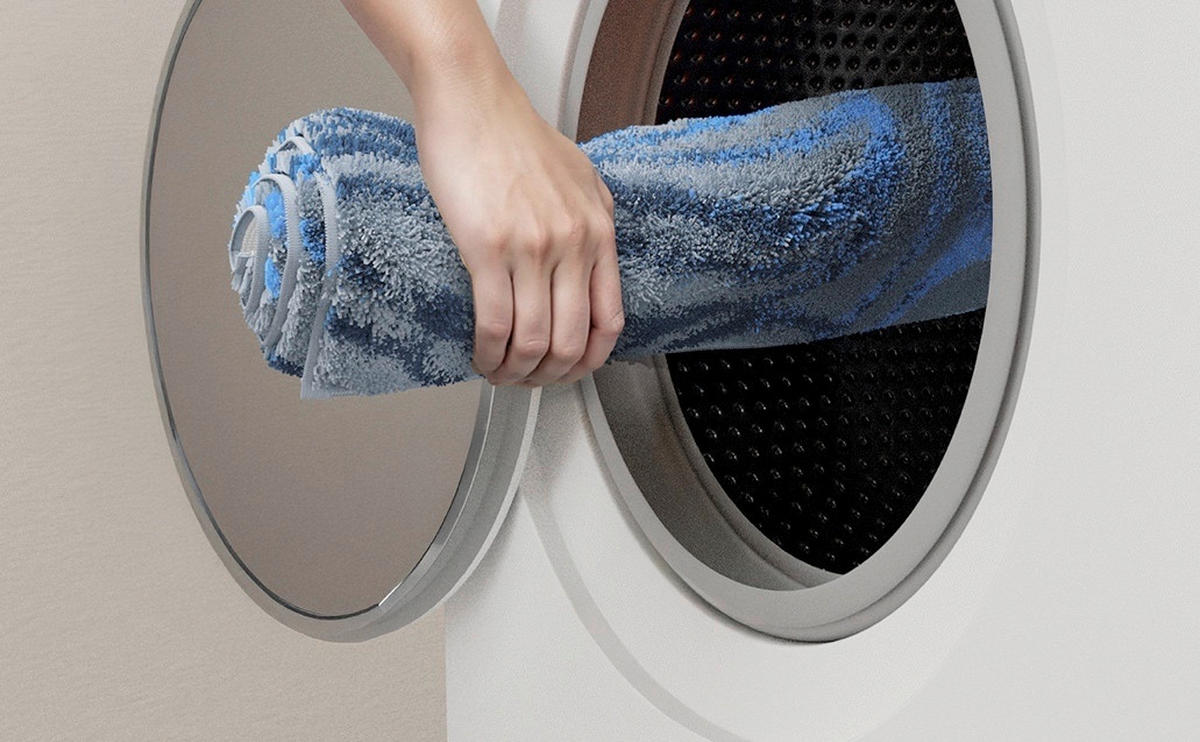 BADEMATTE Blau 60/100 cm  - Blau, Design, Kunststoff/Textil (60/100cm) - Grund