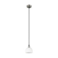 ZÁVĚSNÉ SVÍTIDLO, 12,0/150,0 cm  - bílá/barvy niklu, Basics, kov/sklo (12,0/150,0cm)