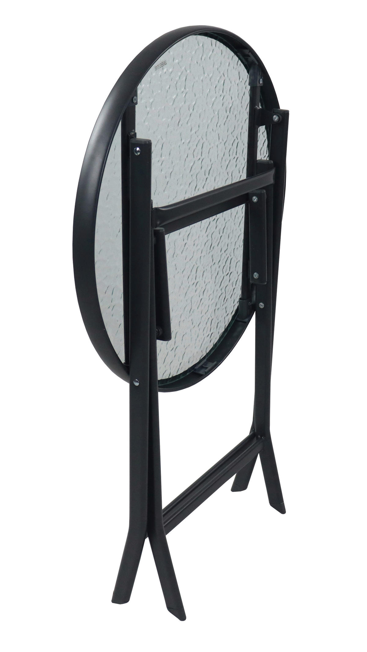 UTEBORD metall, glas nej rund  - antracit, Modern, metall/glas (55/70cm) - MID.YOU
