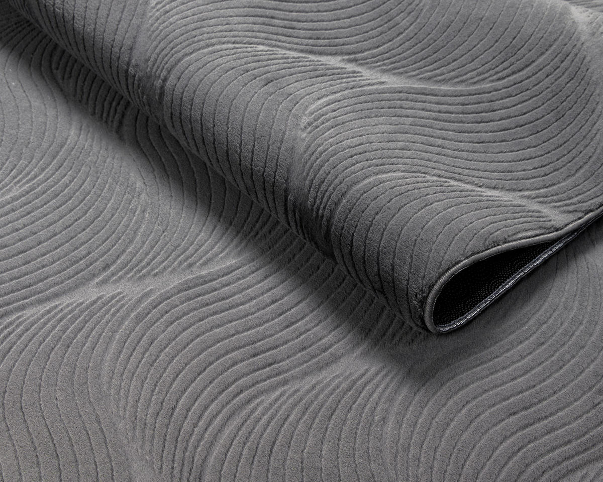 WEBTEPPICH 120/160 cm Stilo Anthrazit  - Anthrazit, KONVENTIONELL, Textil (120/160cm) - Novel