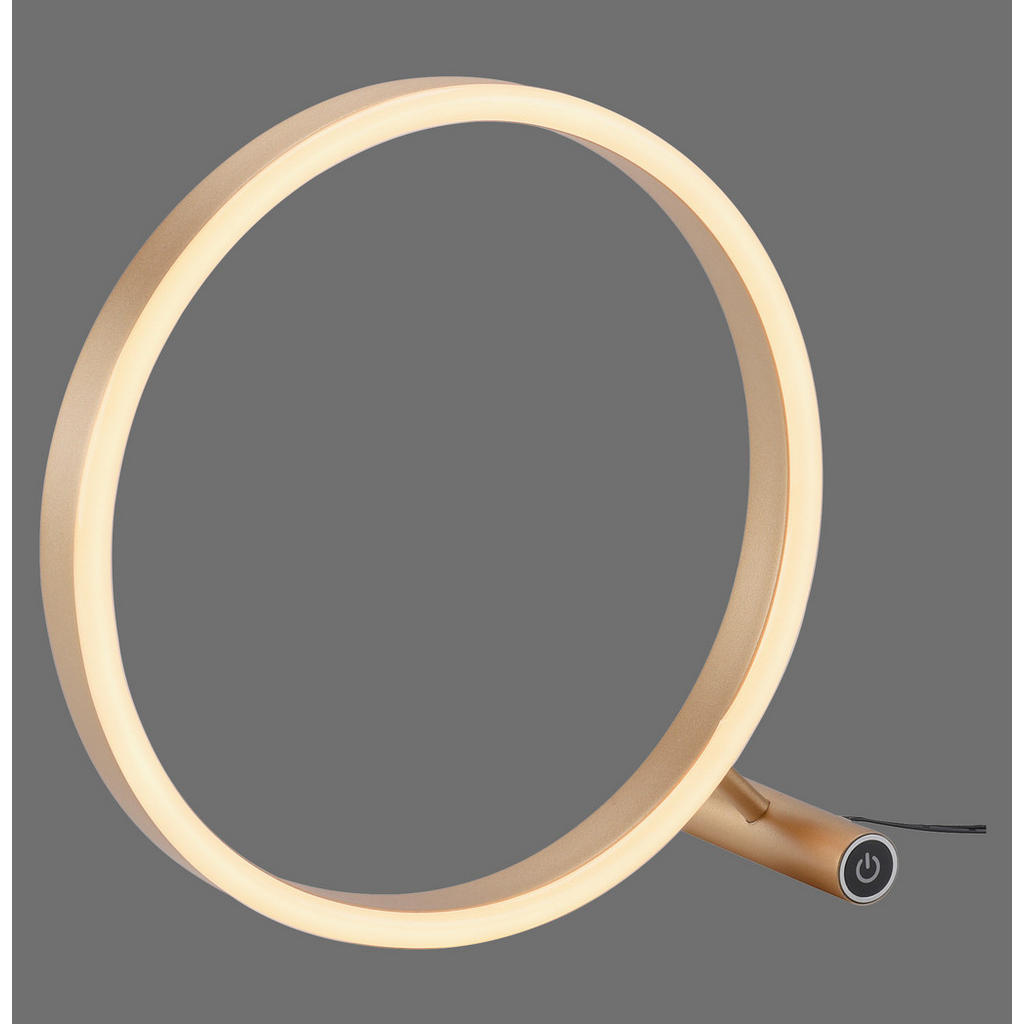 Thumbnail - Led-Tischleuchte Ritus, Messing, Metall, Kunststoff, rund,rund, 10x28x28.5 cm, Lampen & Leuchten, Innenbeleuchtung, Leuc...