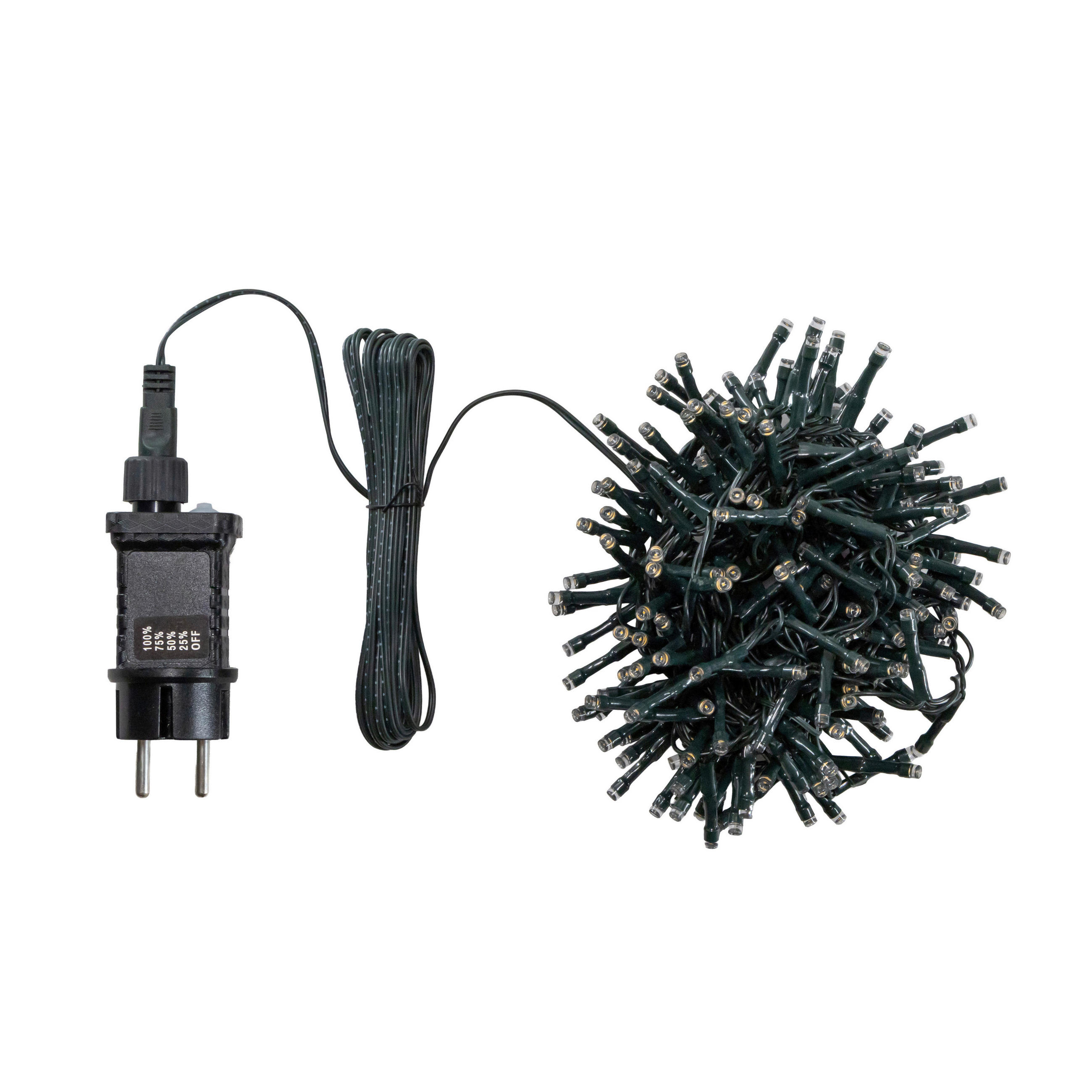 LICHTERKETTE 450 cm  - Grün, KONVENTIONELL, Kunststoff (450cm) - X-Mas