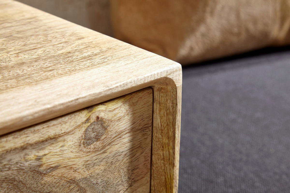HOCKERBANK in Holz, Textil Schwarz  - Schwarz/Braun, Modern, Holz/Textil (120/65/40cm) - MID.YOU