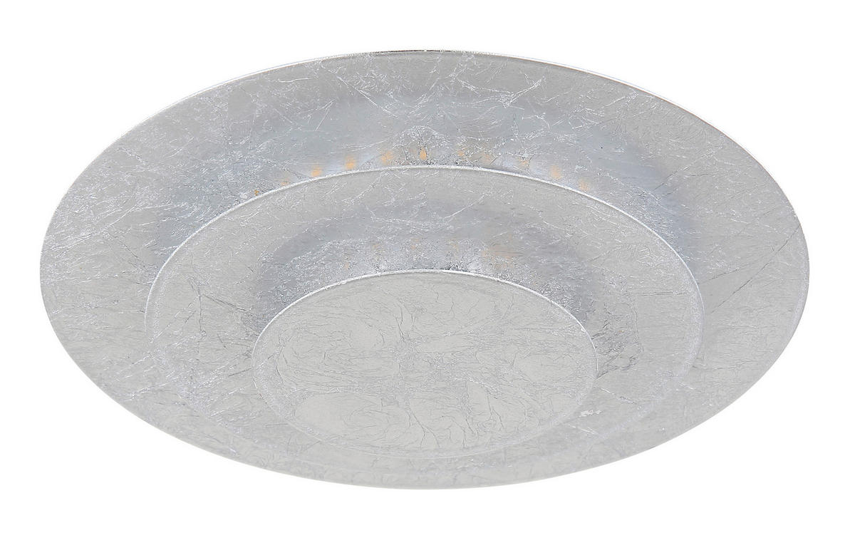 LED-DECKENLEUCHTE  18/7 cm    - Silberfarben, Design, Metall (18/7cm) - Globo
