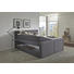 BOXSPRINGBETT Webstoff 180/200 cm INKL. Bettkasten, Matratze - Anthrazit, Design, Textil (180/200cm) - Carryhome