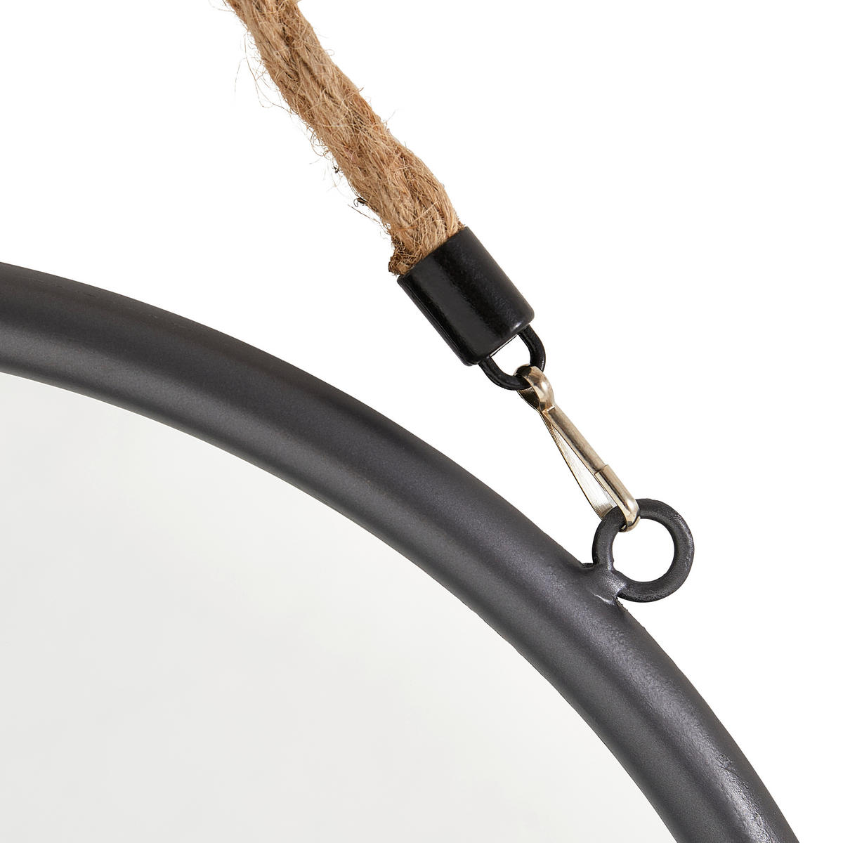 STENSKO OGLEDALO, 40/40/2 cm steklo, tekstil  - srebrne barve/črna, Trend, kovina/steklo (40/40/2cm) - Landscape