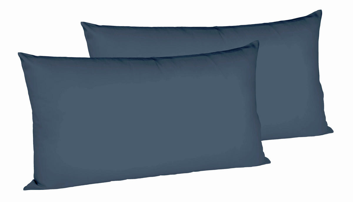 KOPFKISSENBEZUG 40/80 cm  - Dunkelblau, Basics, Textil (40/80cm) - Fleuresse