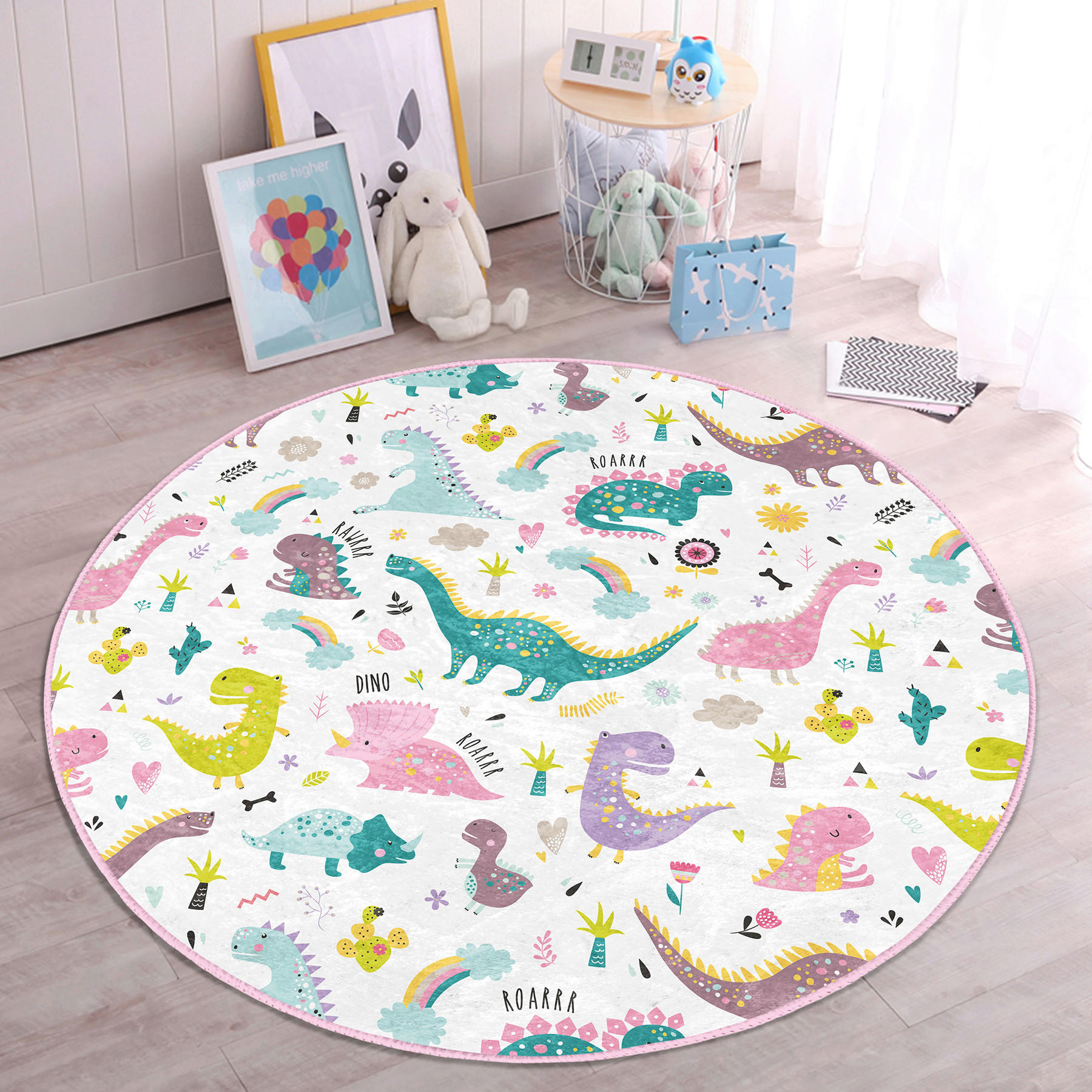 XXXLutz Kinderteppich Mehrfarbig 180x180 cm