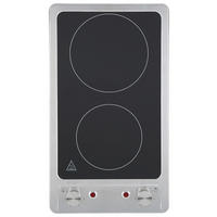 GLASKERAMIKKOCHFELD KM9120EN  - Edelstahlfarben, Trend, Glas/Metall (30/5/51cm) - Respekta