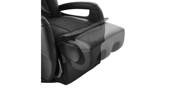 MASSAGESESSEL in Leder Schwarz - Schwarz, Design, Leder (80/117/114cm) - Cantus