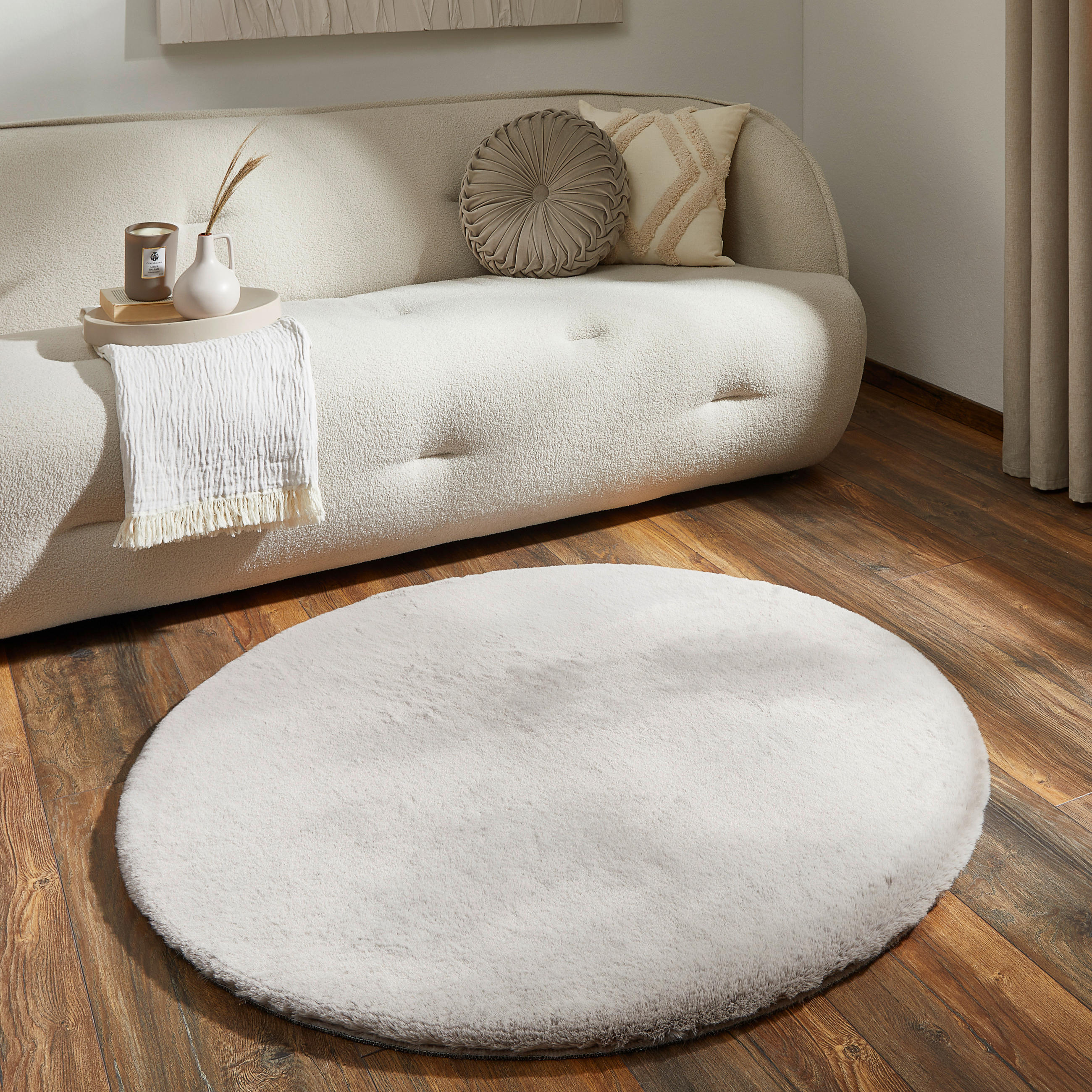 HOCHFLORTEPPICH 120 cm Lhasa Braun, Taupe  - Taupe/Braun, KONVENTIONELL, Textil (120cm) - Novel