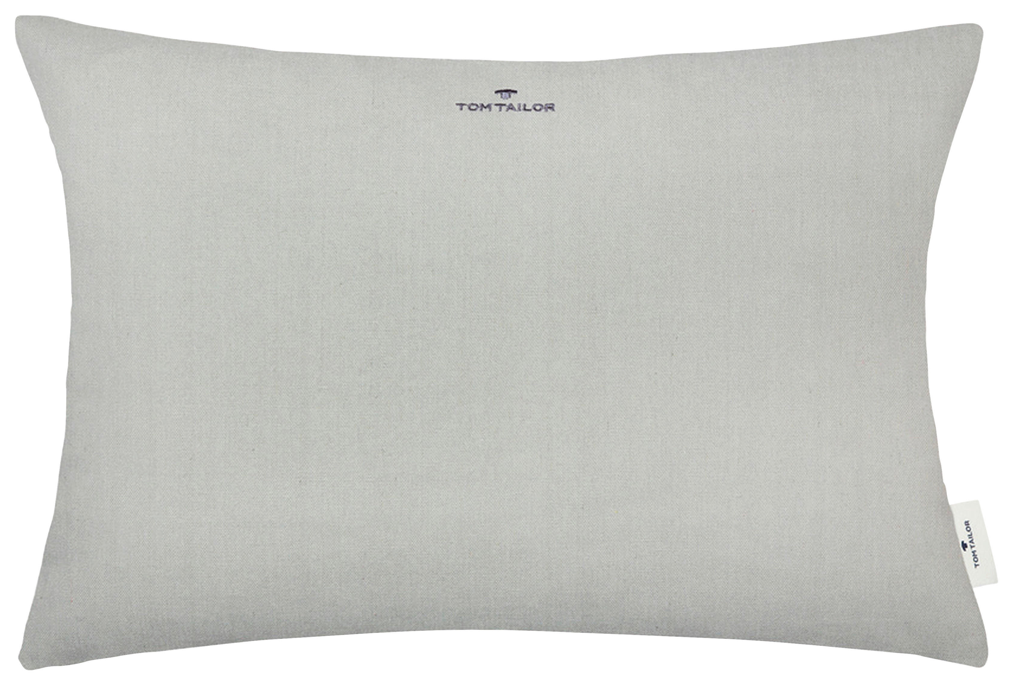 KISSENHÜLLE Dove Signature 40/60 cm  - Hellgrau/Grau, KONVENTIONELL, Textil (40/60cm) - Tom Tailor