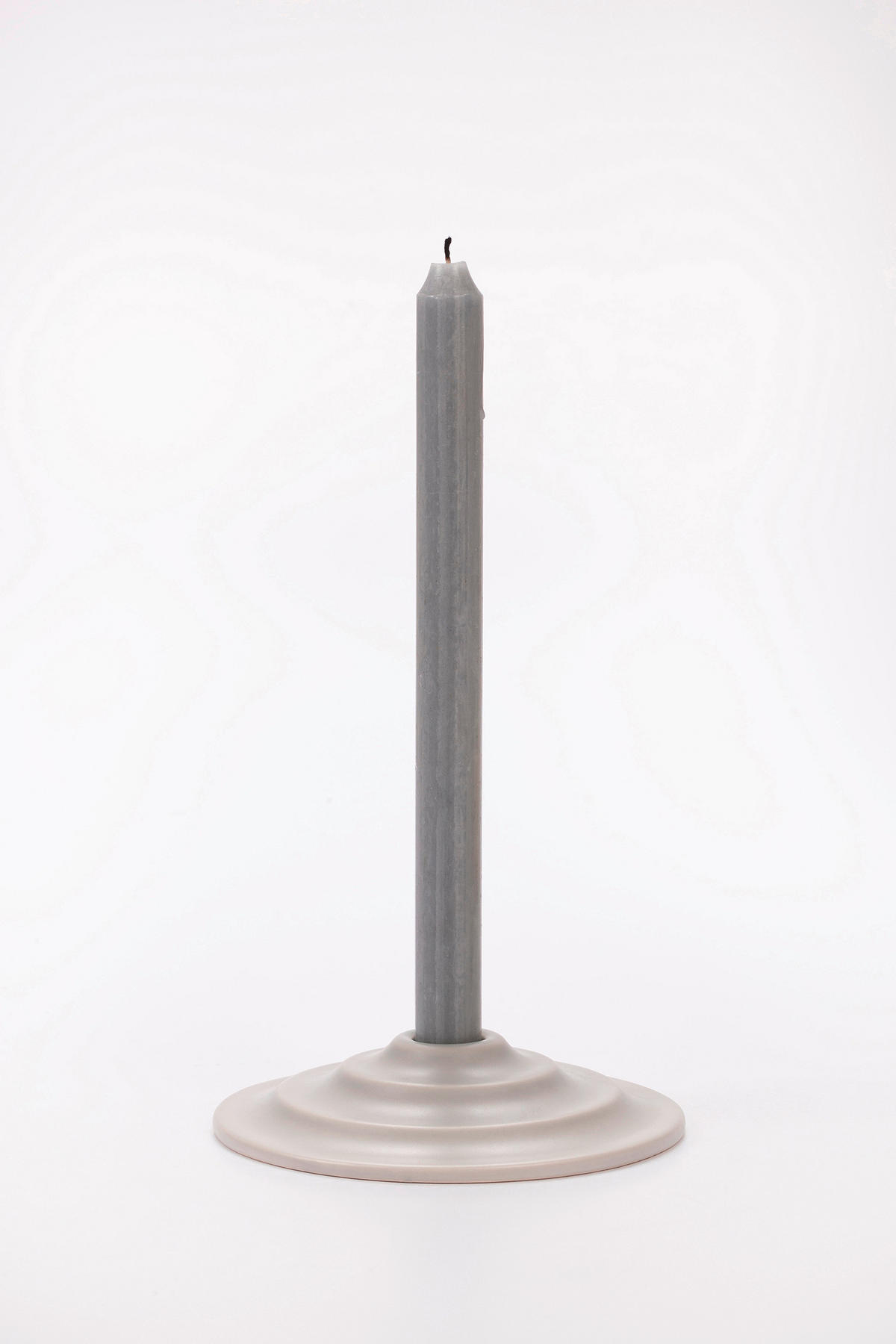 KERZENHALTER - Grau, Basics, Keramik (15/3cm) - Markslöjd