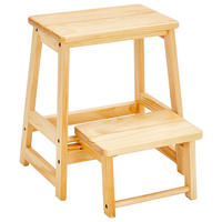 SKLADACÍ STOLČEK, prírodná farba - prírodná farba/farba pínie, Konventionell, drevo (43/48/50cm) - MID.YOU