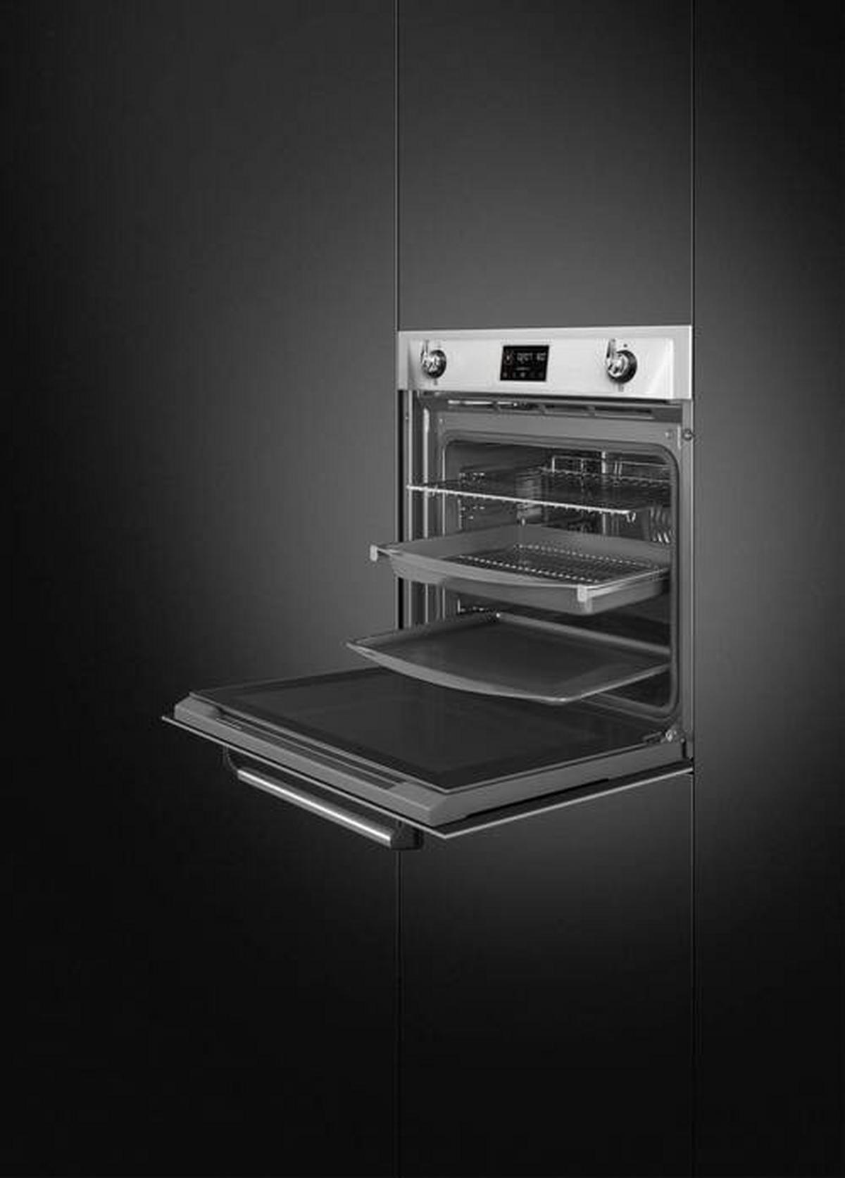 EINBAUBACKOFEN SOP6902S2PX  - Creme, Basics, Glas/Metall (59,7/59,2/54,8cm) - SMEG