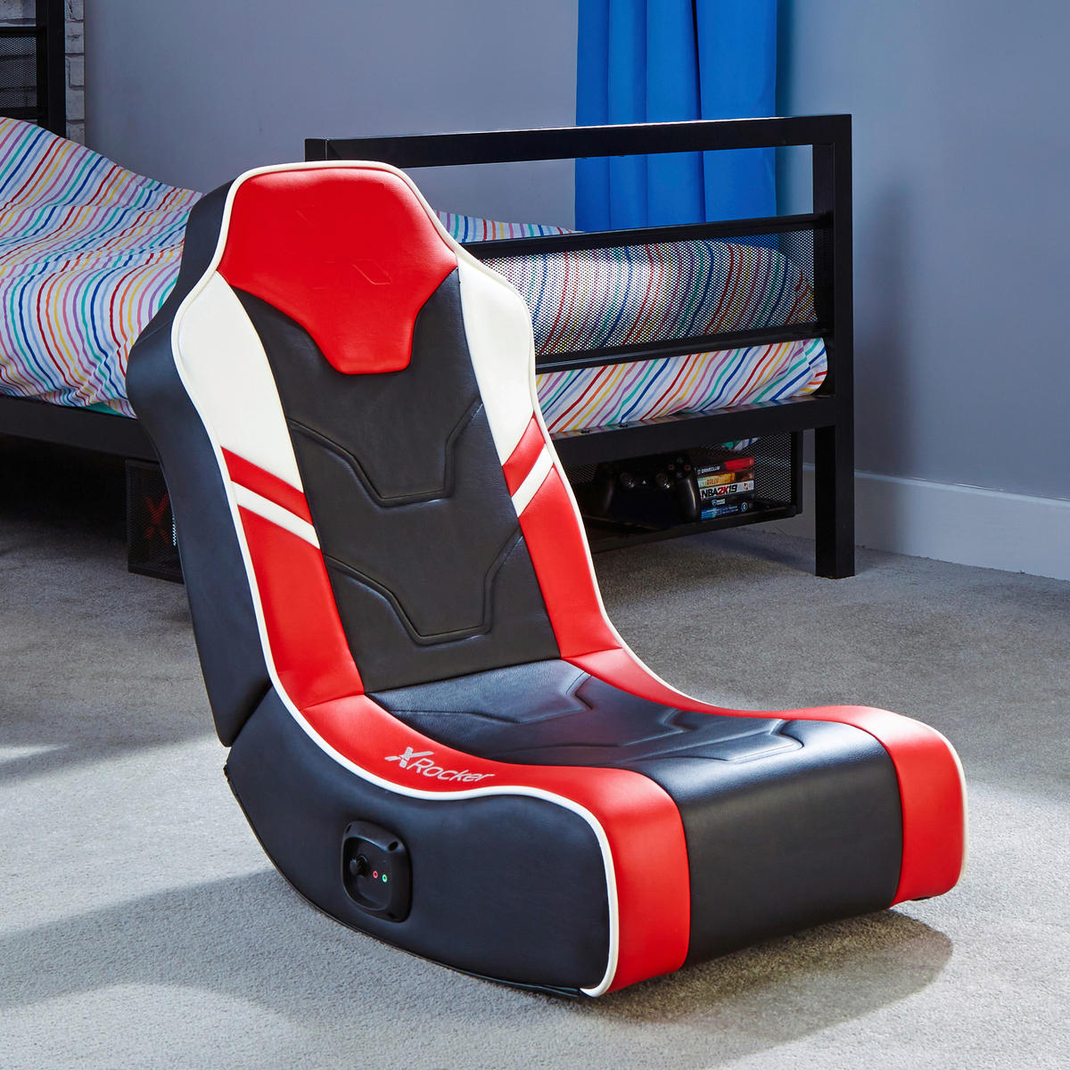 GAMINGSESSEL Rot Textil   - Rot, MODERN, Textil (42/64/75cm) - X Rocker