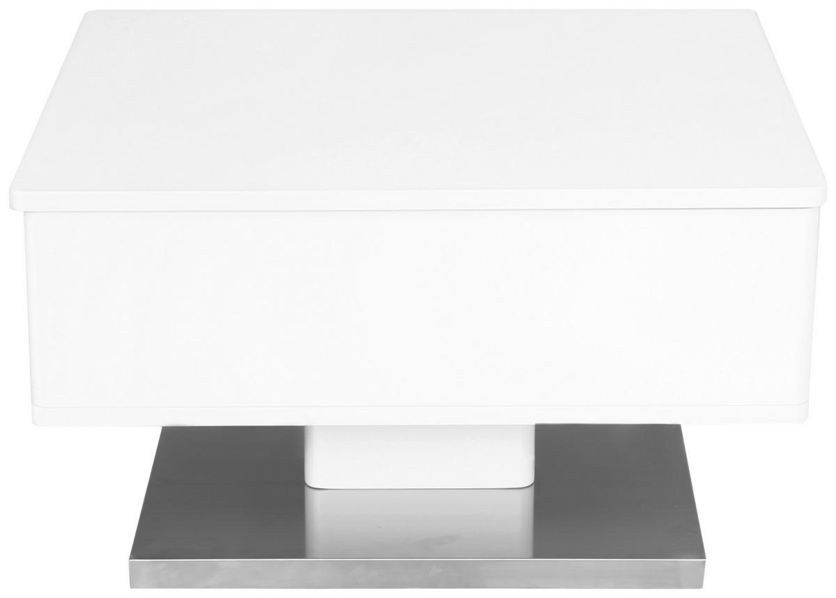 SOFFBORD i metall, trämaterial 60/70/40,5 cm  - stålfärgad/vit, Design, metall/trämaterial (60/70/40,5cm) - Carryhome
