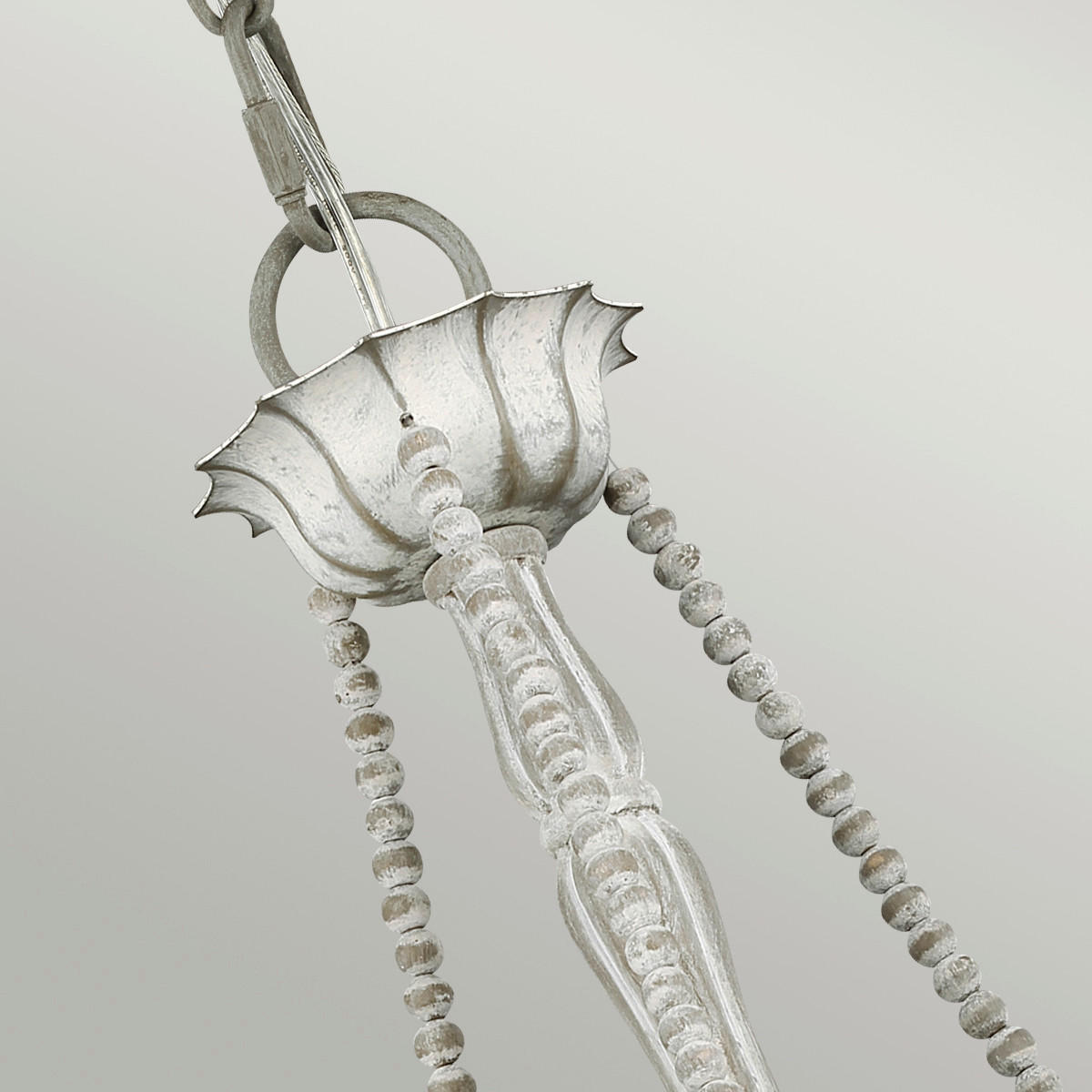 KRONLEUCHTER 48.3/59.4  cm   - Hellgrau, KONVENTIONELL, Holz/Metall (48.3/59.4 cm) - Elstead Lighting