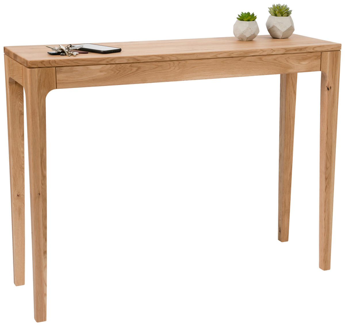 KONZOLOVÝ STOLÍK, divoký dub, drevo, 100/30/80 cm - divoký dub, Basics, drevo (100/30/80cm)
