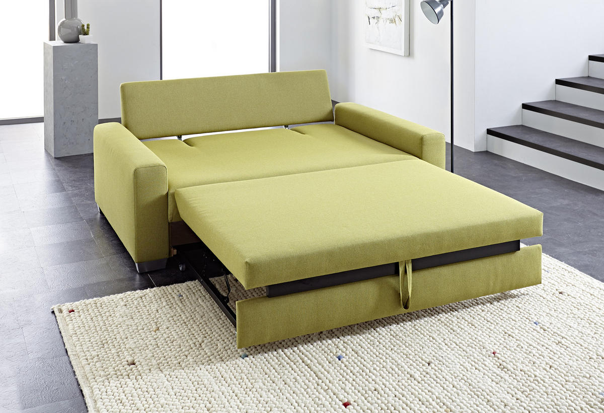 SCHLAFSOFA in Textil Grau  - Silberfarben/Grau, Design, Holz/Textil (182/77-88/110/120cm) - Bali