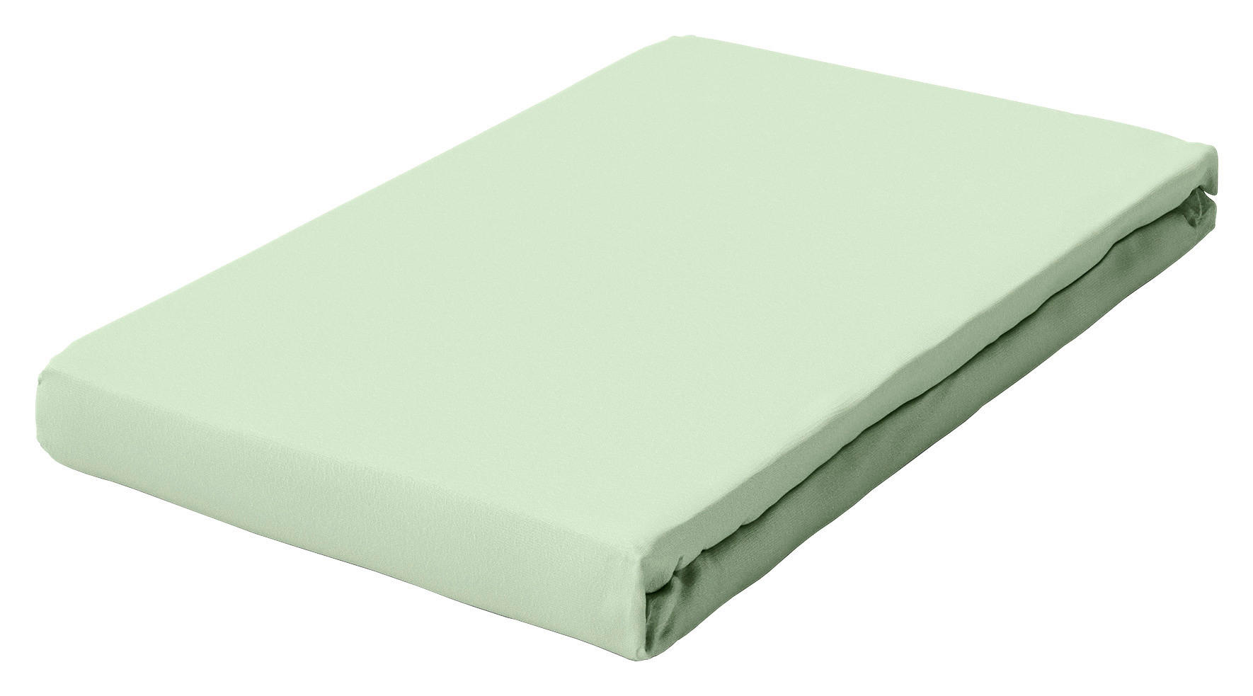 Schlafgut Spannbetttuch Pure Hellgrün 120-130x200-220 cm