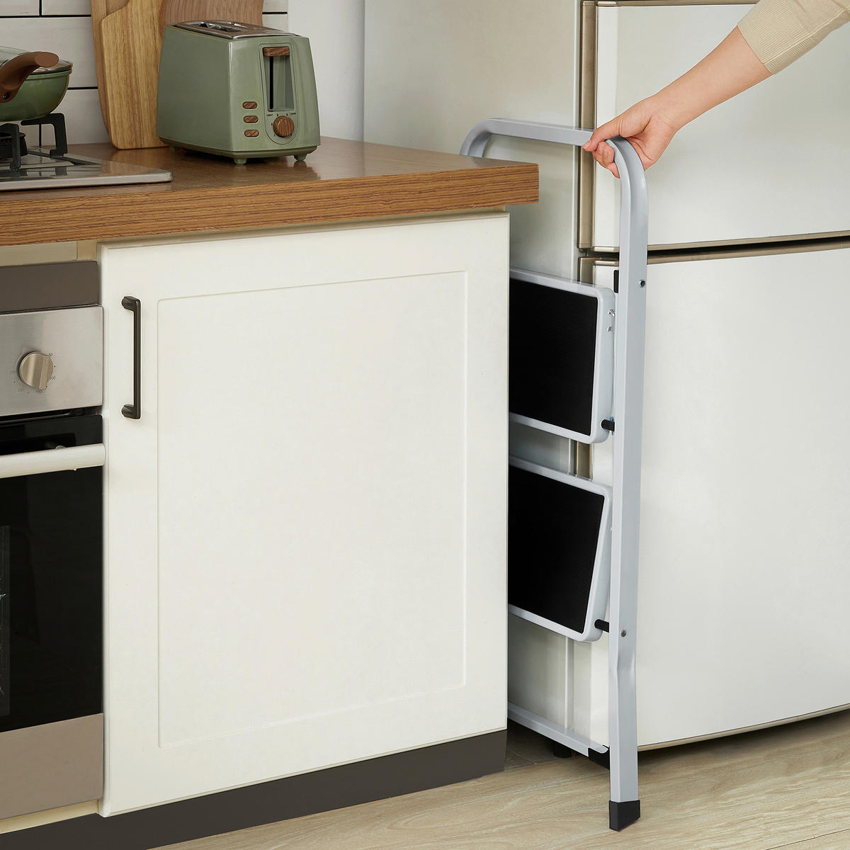 KLAPPTRITTLEITER - Basics, Kunststoff/Metall (55/82/46cm)