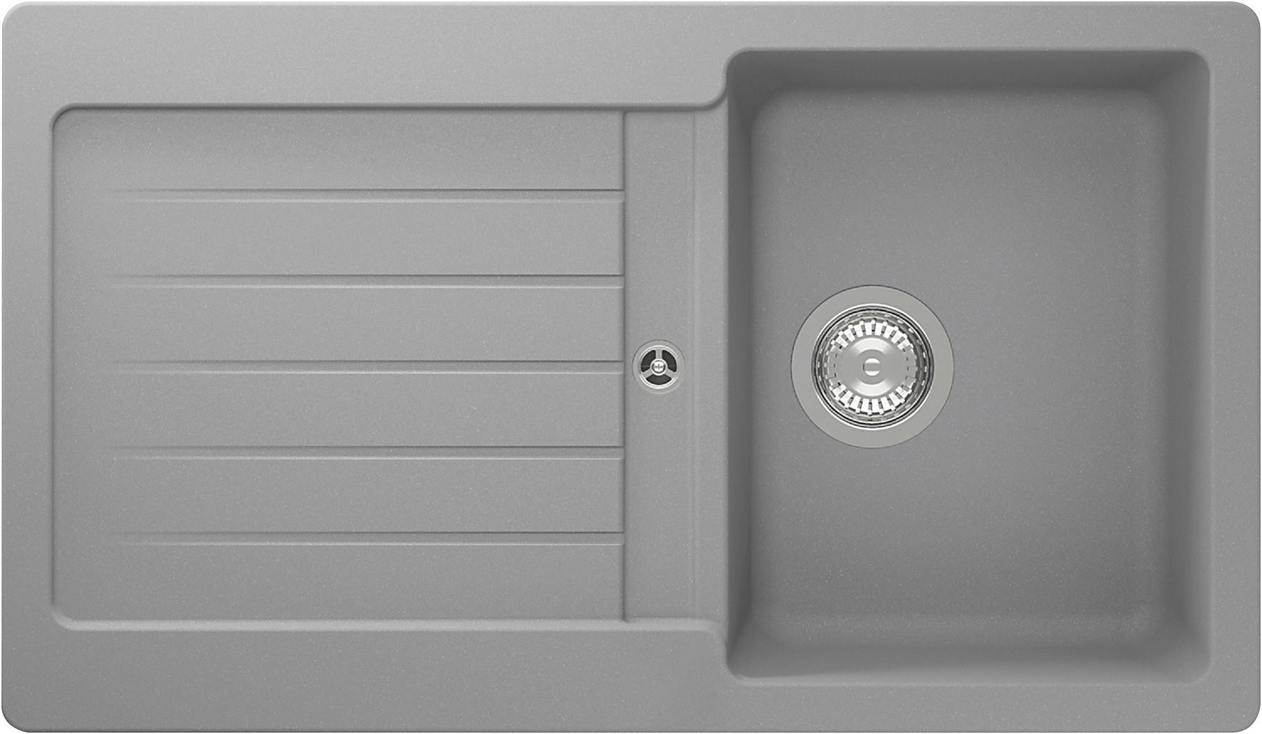 SPÜLE AUSTIN86X50G  - Grau, Design, Stein (86/21/50cm) - Respekta