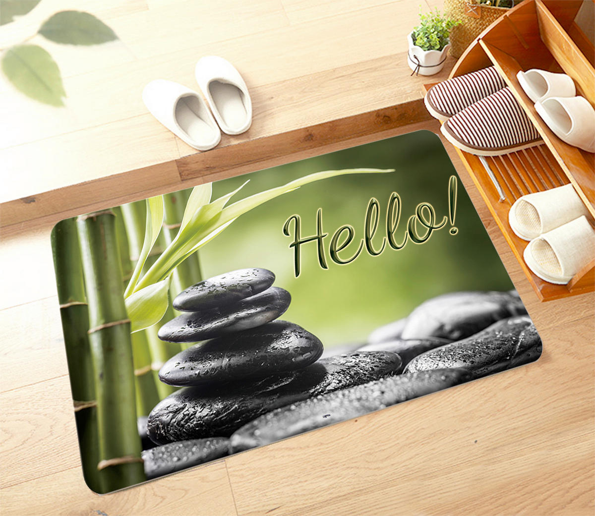 LÁBTÖRLŐ  - többszínű, Basics, műanyag (73,5/44/0,3cm)