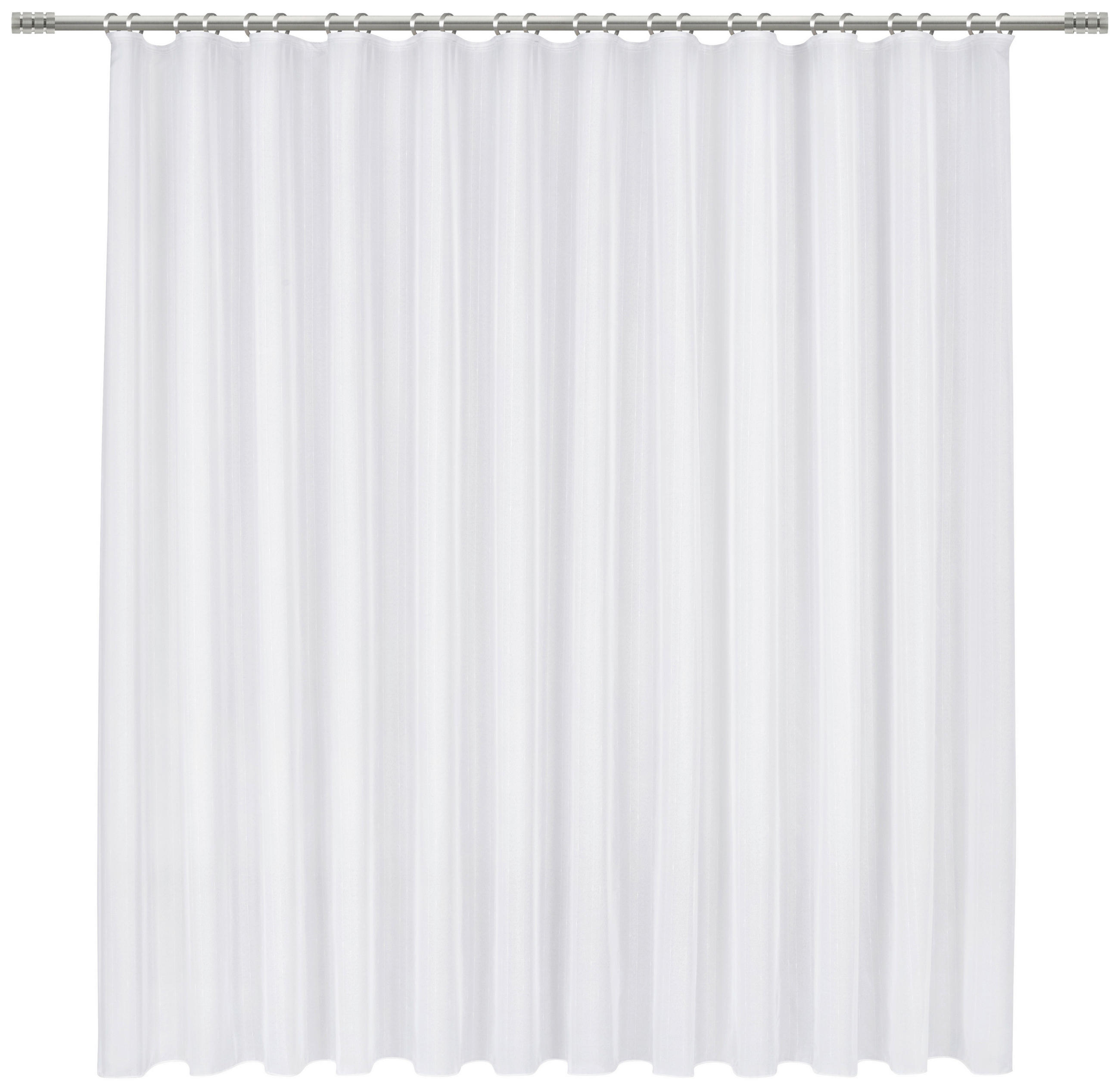 KÉSZFÜGGÖNY áttetsző  - fehér, Basics, textil (300/175cm) - Esposa