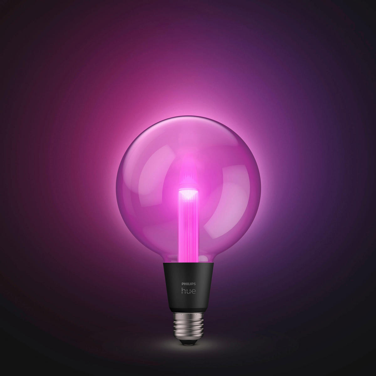 LED-LEUCHTMITTEL   E27 6,8 W  - Schwarz, Basics, Glas (12,5/19,7/12,5cm) - Philips HUE