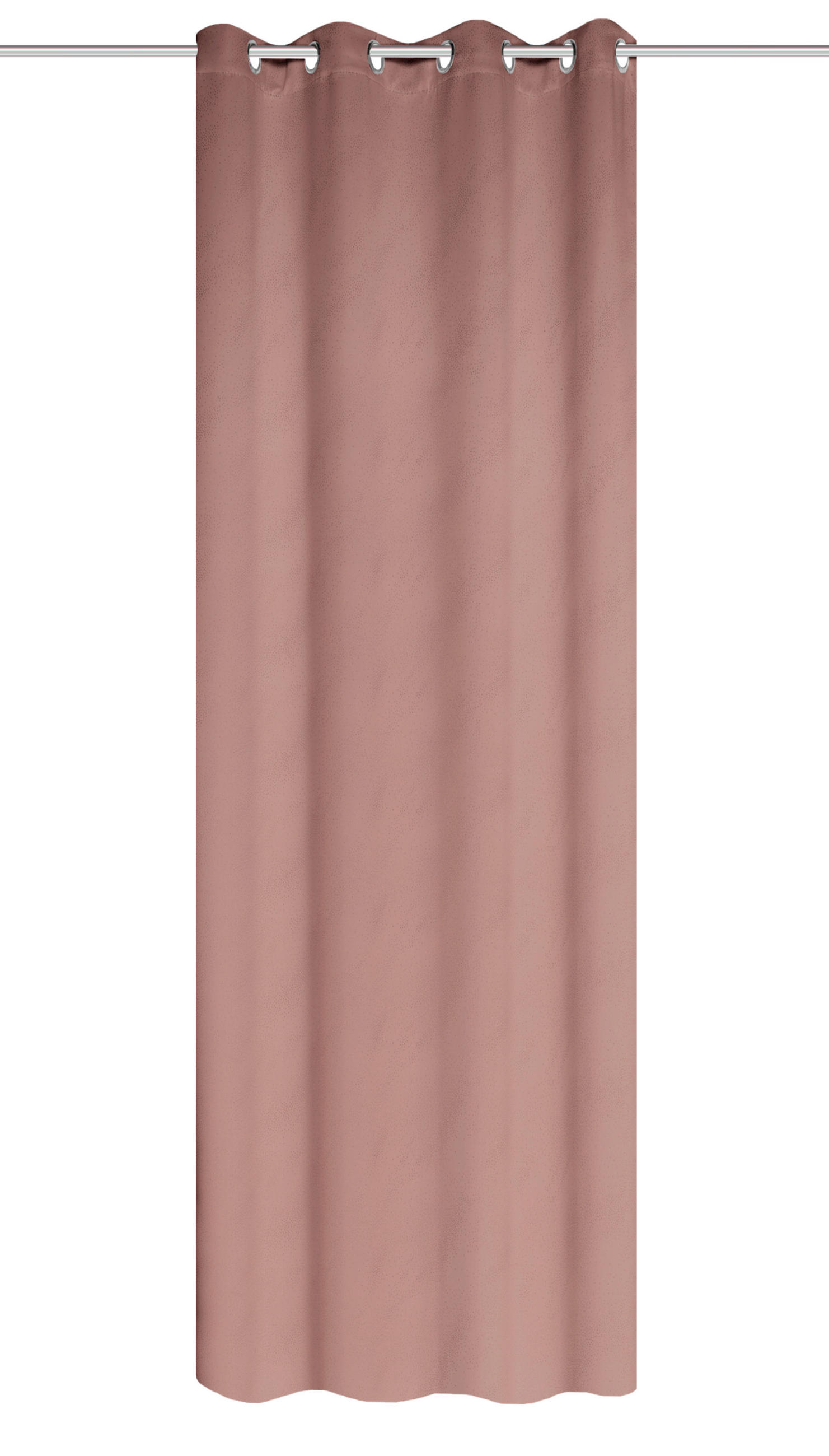ÖSENVORHANG blickdicht  - Altrosa, Basics, Textil (135/245cm) - Schmidt W. Gmbh