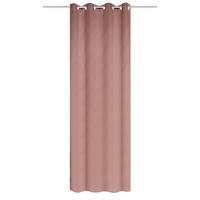 ÖSENVORHANG blickdicht  - Altrosa, Basics, Textil (135/245cm) - Schmidt W. Gmbh