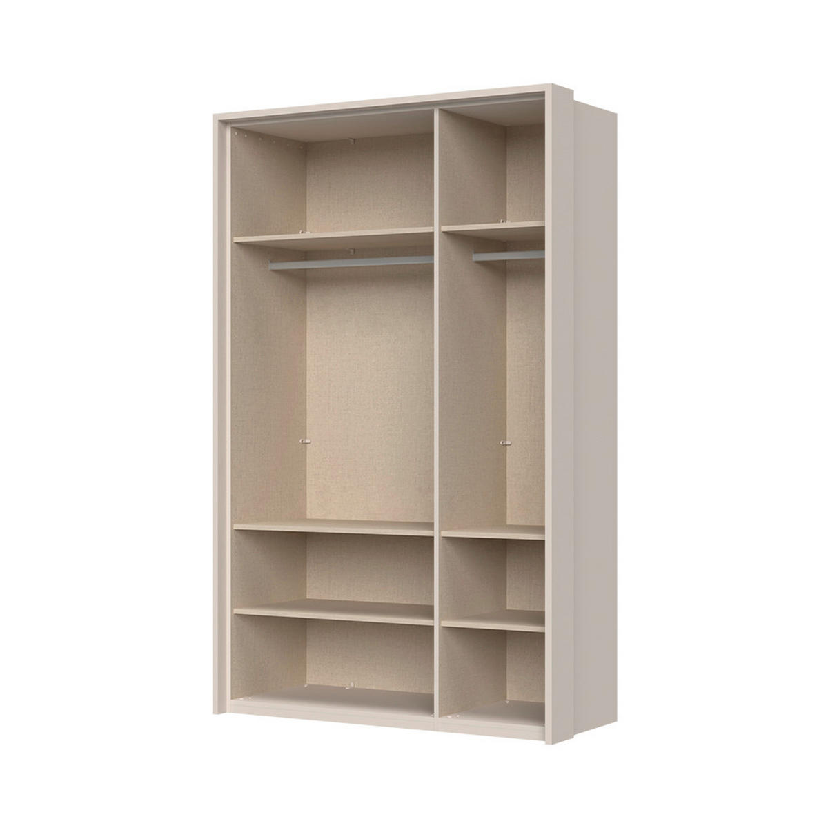 ORMAR SA KLASIČNIM VRATIMA kašmir  142/226/60 cm  - kašmir, Dizajnerski, metal/pločasti materijal (142/226/60cm)