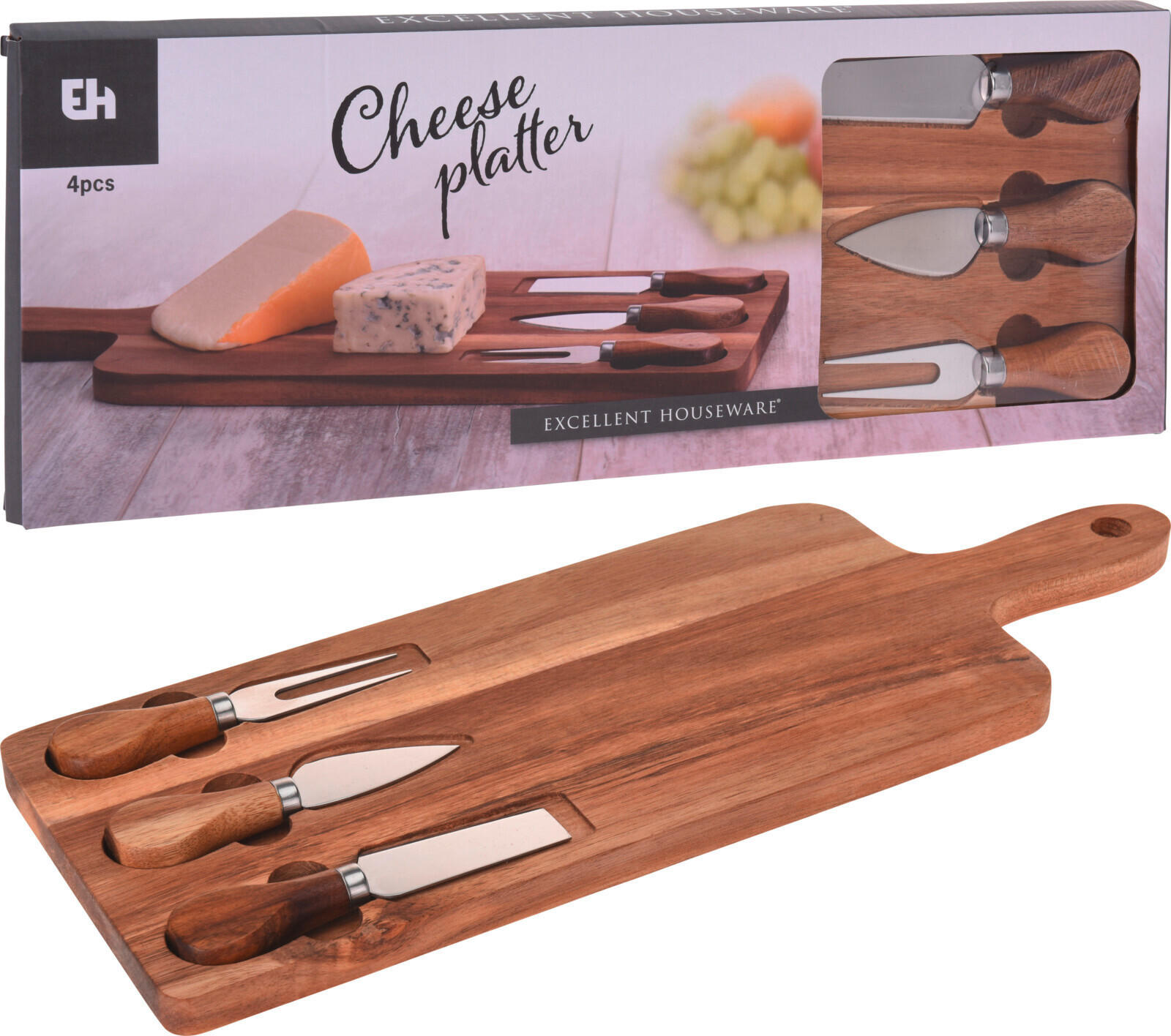 SET CUȚITE PENTRU BRÂNZĂ  - Trend, lemn (15,5/1,5/42cm)