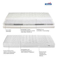 TASCHENFEDERKERNMATRATZE POLAR H3 120/200 cm Höhe ca. 22 cm  - Weiss, Basics, Textil (120/200cm) - MALIE
